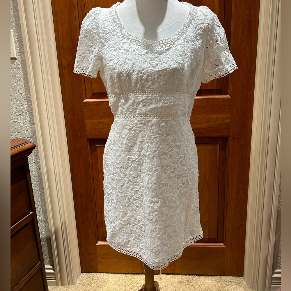 NWT White Eyelet Dress